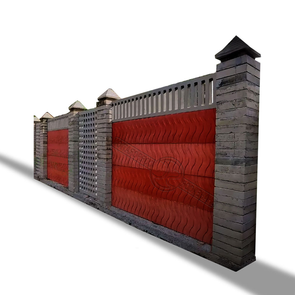 Readymade Precast Boundary Wall Mold 6 Pcs Set