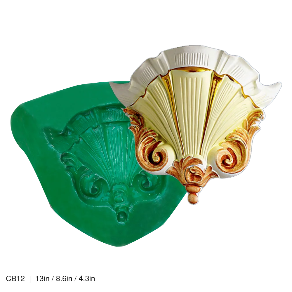 Corbel, Roman Column, Wall Angle Mold Model CB12 CB12 13in / 8.6in / 4.3in
