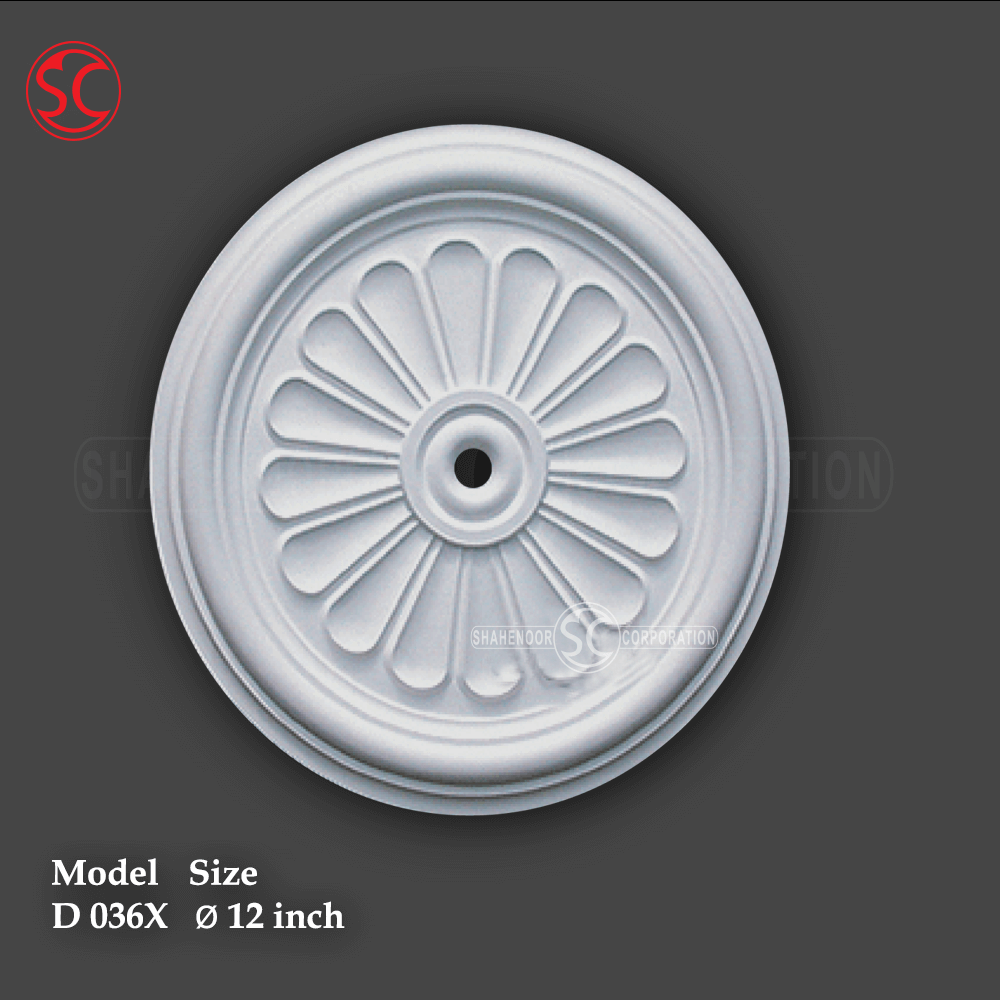 Ceiling Rose Mold Model D036X - ছবি 3