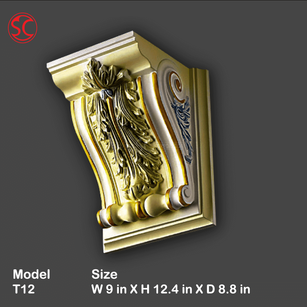 Corbel, Roman Column, Wall Angle Mold Model T12 - Image 6