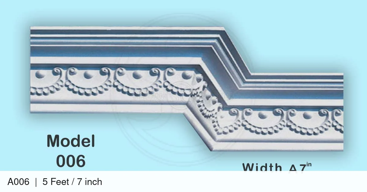 Cornice Mold Model A006 A006 5 Feet / 7 inch