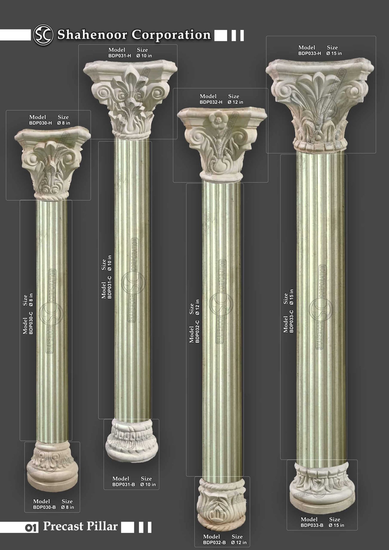 ABS Plastic Pillar Mold BDP032 - Image 2