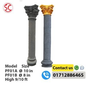 Plastic Roman Concrete Column Moulds European Pillar Mould PF001A