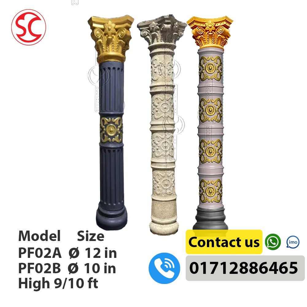 APM001 Roman Pillar Mold | 10 Inch | 9 & 10 Feet - ছবি 3