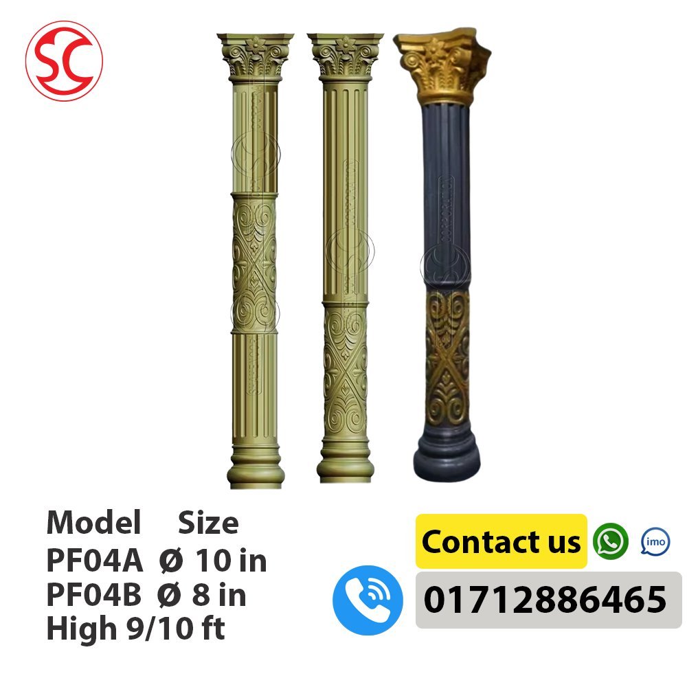 Plastic Roman Concrete Column Moulds European Pillar Mould PF001A - Image 7