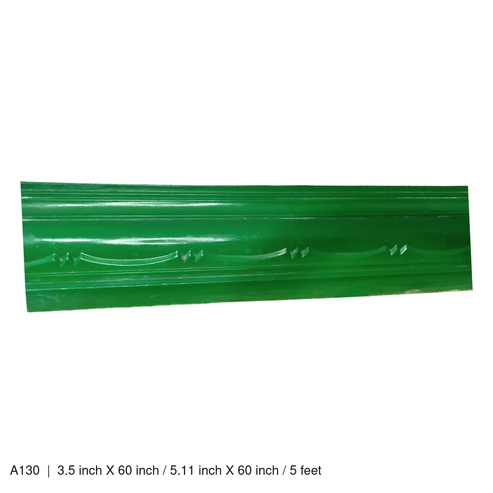 Gypsum Cornice Mould A130 A130 3.5 inch X 60 inch / 5.11 inch X 60 inch / 5 feet