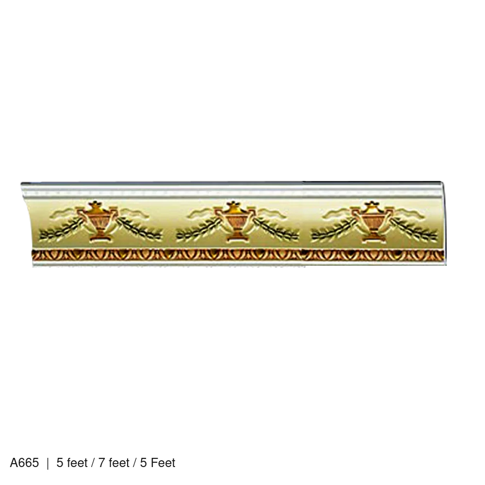 Fibreglass Gypsum Cornice Mold A665 A665 5 feet / 7 feet / 5 Feet