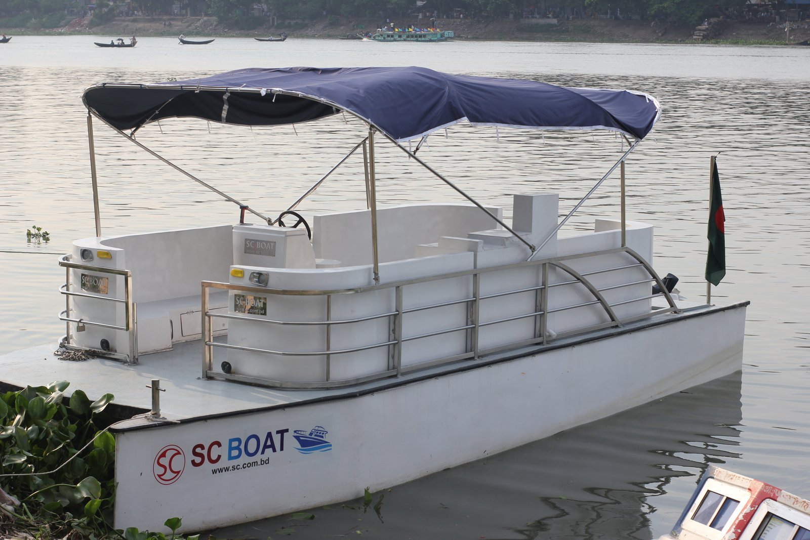 SPB001 Premium Fiberglass Pontoon Picnic Boat - ছবি 9