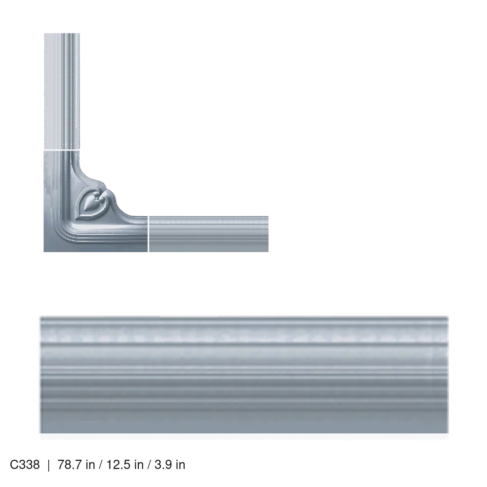 Wall & Ceiling Mold C338 C338 78.7 in / 12.5 in / 3.9 in