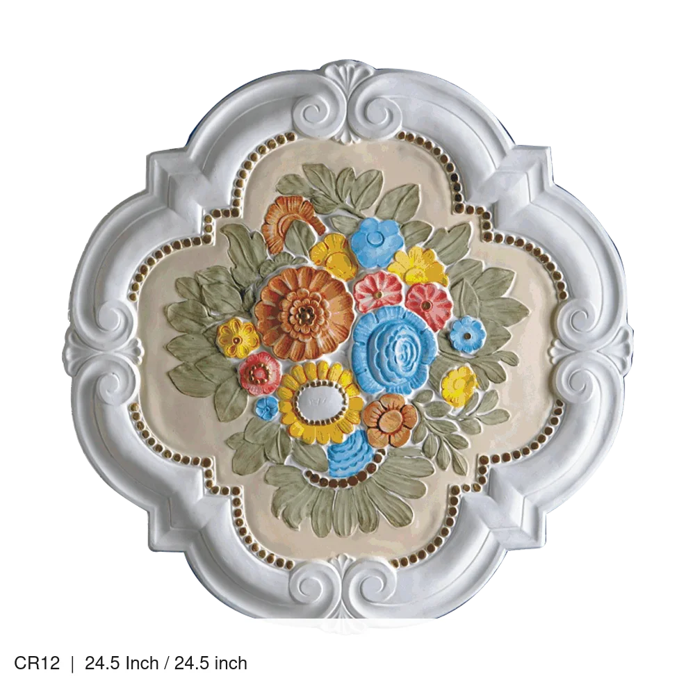 Ceiling Rose Mold CR12 – Ø 24.5 Inch CR12 24.5 Inch / 24.5 inch