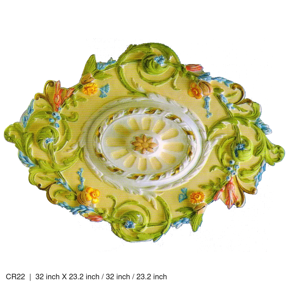 Ceiling Rose Mold CR22 CR22 32 inch X 23.2 inch / 32 inch / 23.2 inch