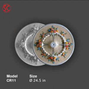 Fiberglass Gypsum Ceiling Rose Mold CR11