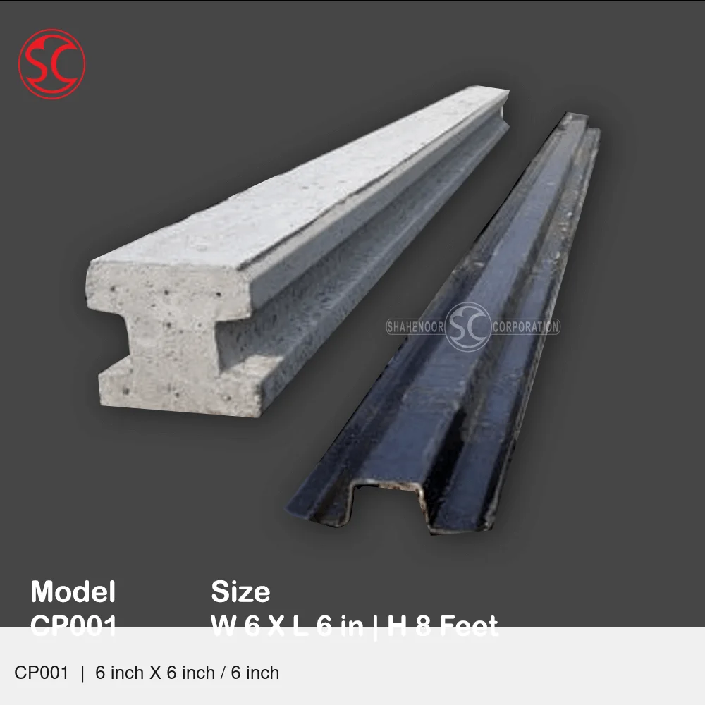 Cement Pillar Mold CP001 CP001 6 inch X 6 inch / 6 inch