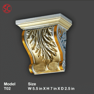 Roman Column Wall Angle Corbel Mold T02X