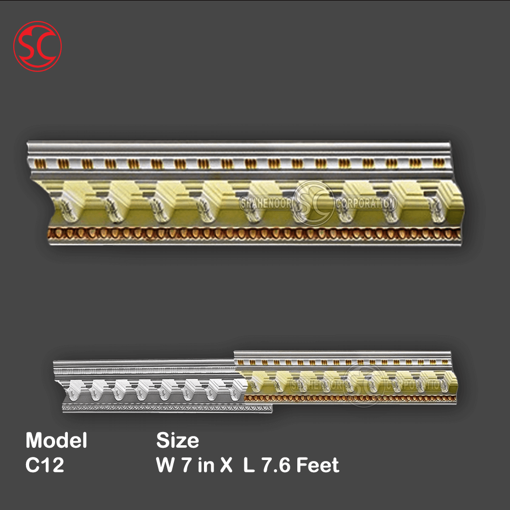 Fibreglass Gypsum Cornice Mold C12 - Image 5