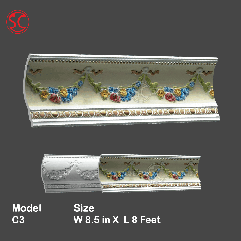 Fiberglass Gypsum Cornice Mold C3 - Image 6