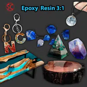 Crystal Clear Epoxy Resin 3:1, Fast Cured, Ultra Clear Finish River, Live Edge & Wood Tables - Image 2