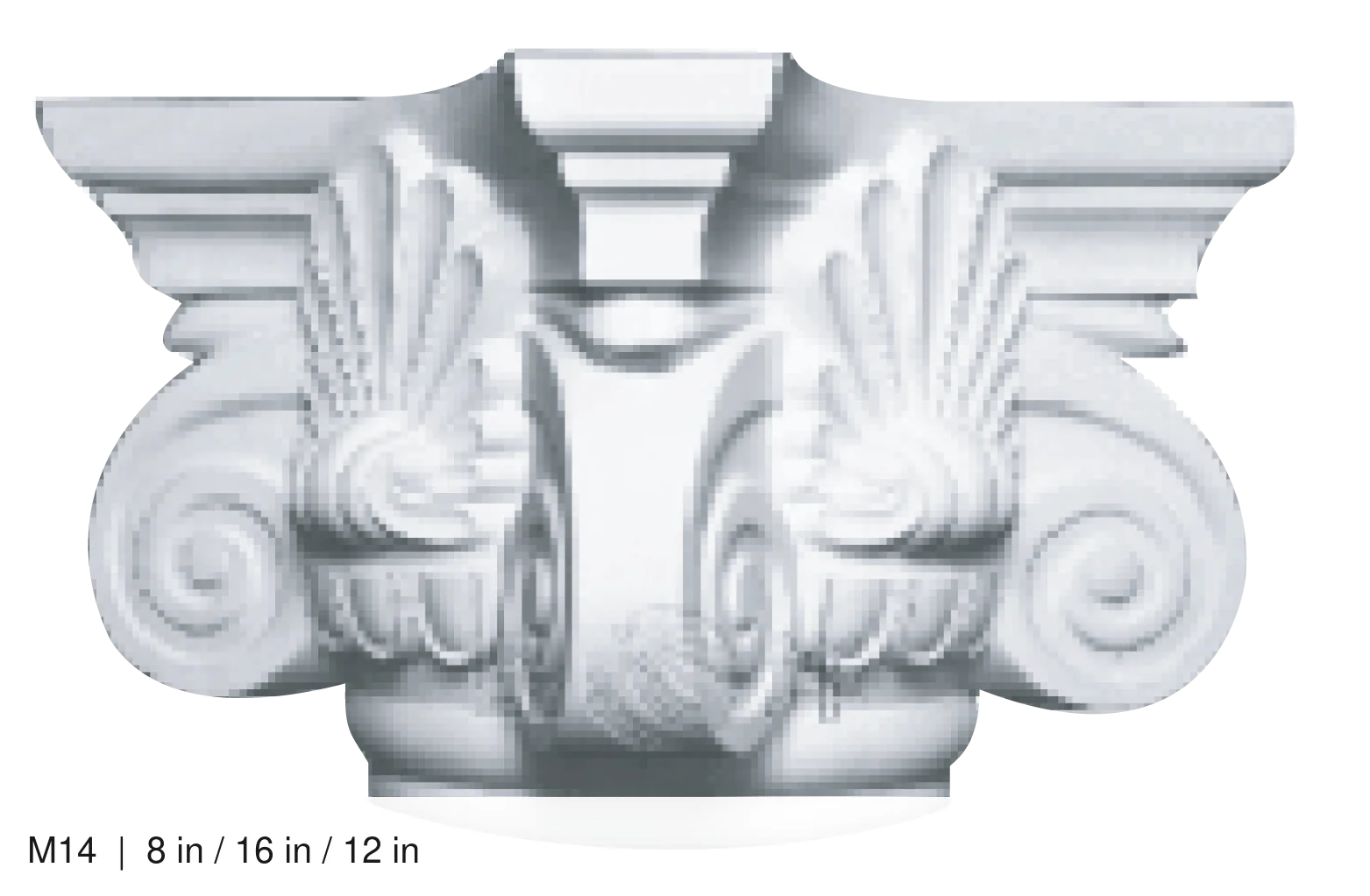 Pillar Head Mold Model M14 M14 8 in / 16 in / 12 in
